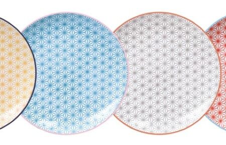 Dinerborden Set - Tokyo Design Studio - Star Wave - 25.7x3cm - 4 stuks | Tokyo Design Studio