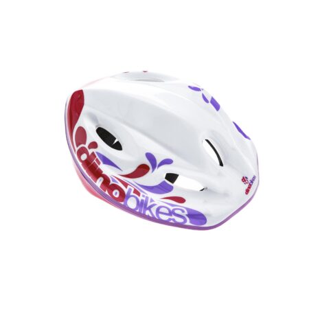 Dino Kinderhelm wit/roze 52-56cm | Dino Bikes