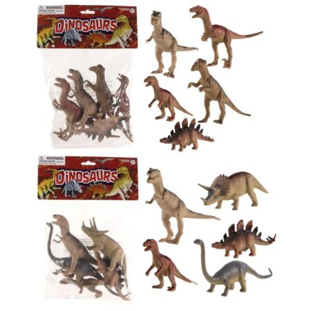 Dinosaurussen 12-15cm zak a 5 stuks | Merkloos