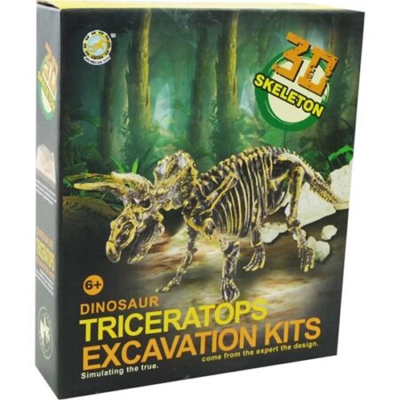 Dinoskelet uitbikken Triceratops 23cm | ARO