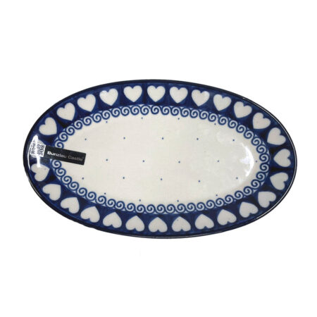 Dish Oval - Hearts | Bunzlau Castle
