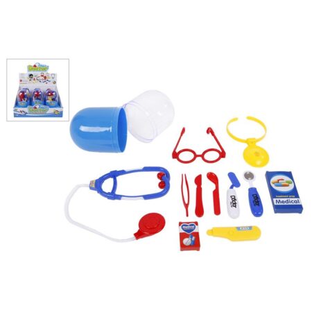 Dokter speelset 6-delig in capsule 20cm | Merkloos