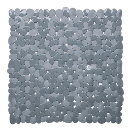 Douchemat antislip Stones 53x53cm grijs | Wicotex
