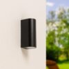 Douglas LED Wandlamp dimbaar - 2x GU10 - IP65 - Up & Down Light - Zwart - Voor binnen en buiten - Modern | HOFTRONIC