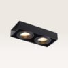 Downlight box Kelveri nero - GU10-fittingen - IP20 voor binnen - Zwart - Met doorlusbedrading | LUSENZ