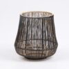 Draadlantaarn Niels zwart/goud Ø11x11cm | Season Inspired Decoration