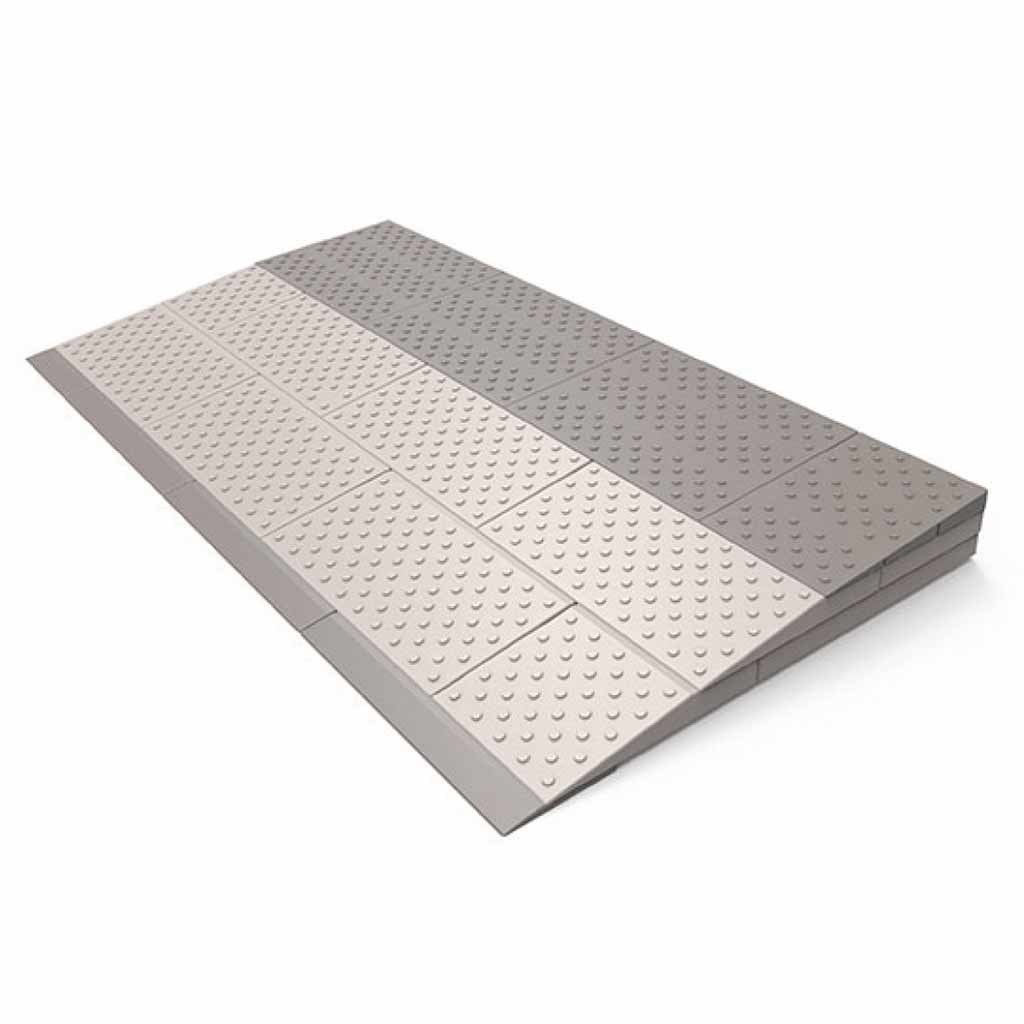 Drempelhulp modulair systeem | 3 Laags - 84 x 45 x 6 cm | Voor rollator en rolstoel | Drempelhulpen | Oprijplaten | SecuCare | PR30332 | SecuCare