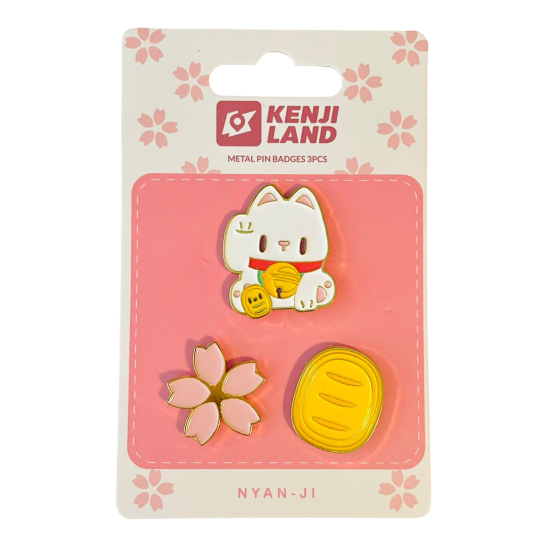 Driedelige set pins KLAND NYAN - JI - Kenji | Kenji
