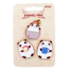 Driedelige set pins - Party Panda | Kenji
