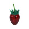 Drinkglas Aardbei met rietje glas 450ml | Decoris