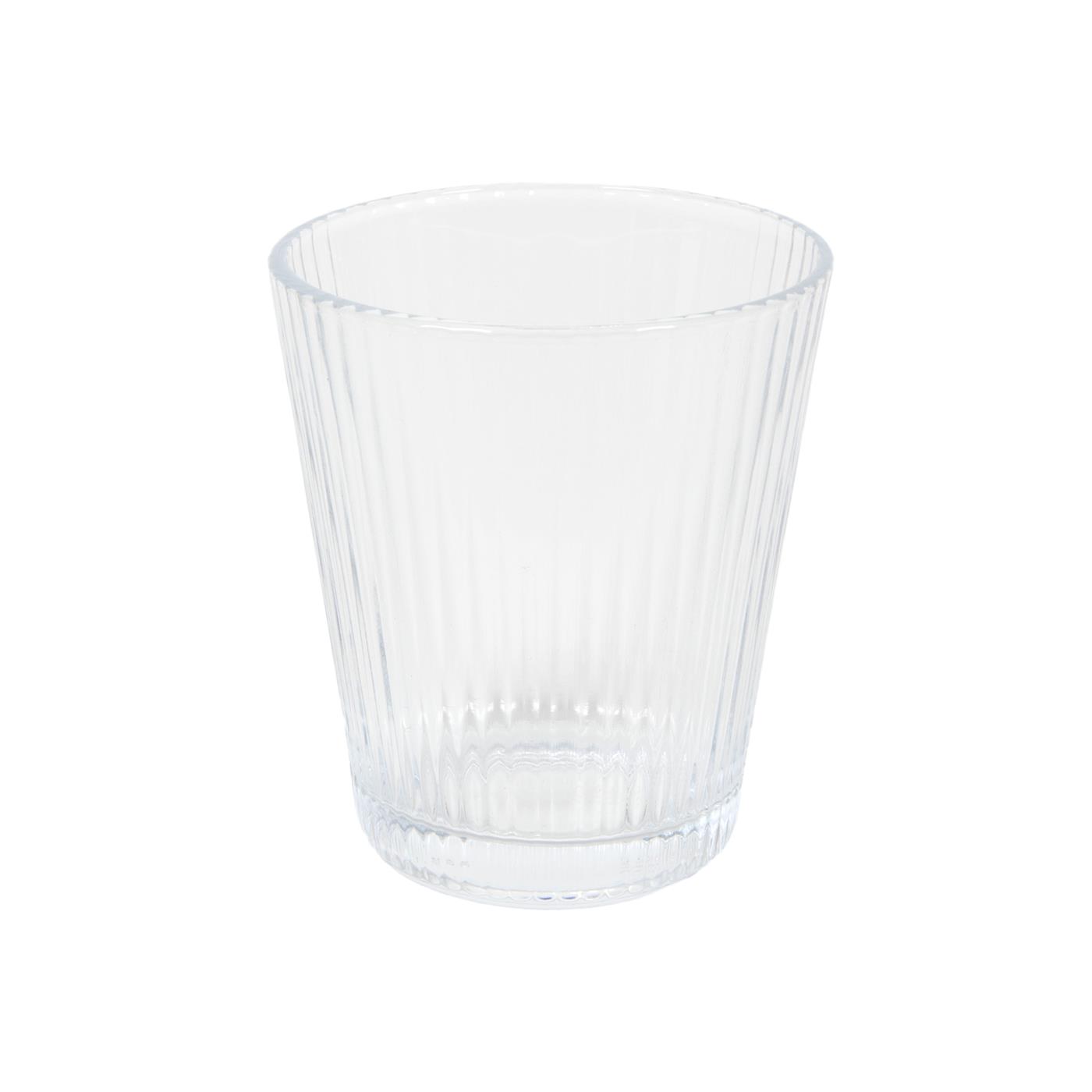 Drinkglas lines clear 335ml Ø9x10cm 6st | Merkloos
