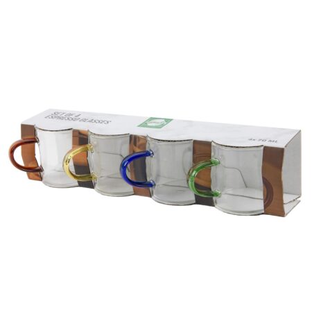 Drinkglazenset espresso 70ml 4-delig | Merkloos