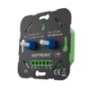 Dubbele LED draaidimmer - 2 x 0.5-120W - Fase-afsnijding (trailing edge) - Twee onafhankelijke kanalen - Wisselschakeling - Duo Dimmer | HOFTRONIC