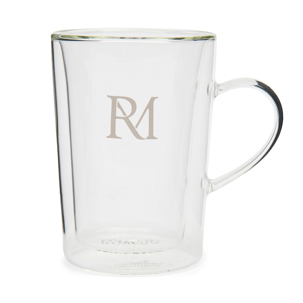 Dubbelwandig Glas Monogram L | Riviera Maison