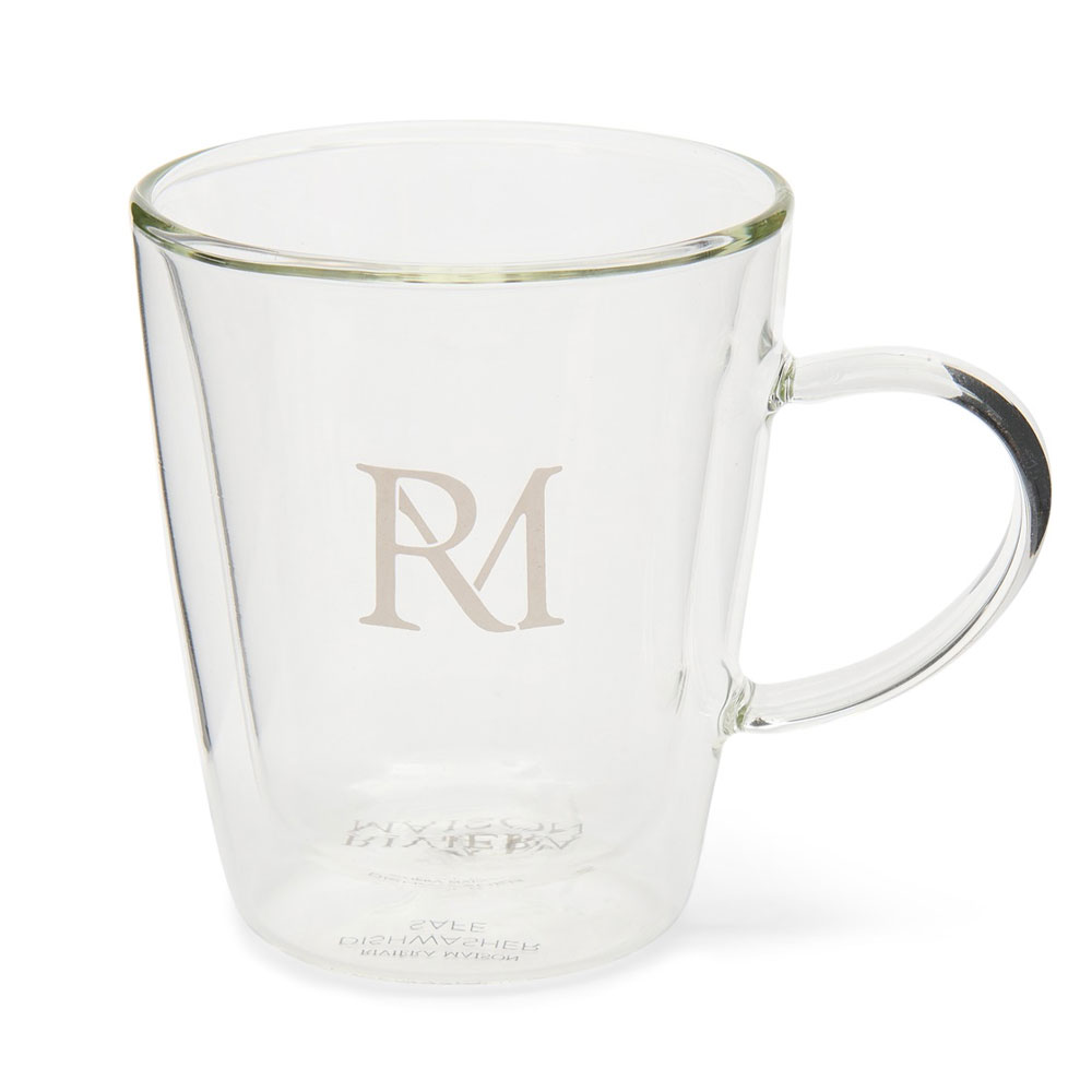 Dubbelwandig Glas Monogram M | Riviera Maison