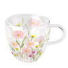 Dubbelwandig glas Pastel Flowers Pink 0.2L | Ambiente