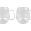 Dubbelwandig glas lines 2-delig | Merkloos