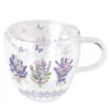 Dubbelwandig glas lovely lavender white 0.2L |