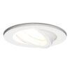 Dublin LED inbouwspot - 4 Watt 345 Lumen - 6500K Daglicht wit - GU10 - Dimbaar - Rond - Kantelbaar - IP20 waterdicht - Wit | HOFTRONIC