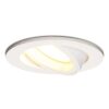 Dublin LED inbouwspot - 4 Watt 345 lumen - 2700K Warm wit - GU10 - Dimbaar - Rond - Kantelbaar - IP20 voor binnen - Wit | HOFTRONIC