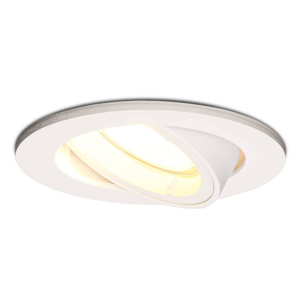 Dublin LED inbouwspot - 4 Watt 345 lumen - 2700K Warm wit - GU10 - Dimbaar - Rond - Kantelbaar - IP20 voor binnen - Wit | HOFTRONIC