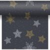 Duni 3 In 1 Snowstars Black 40 X 480 Cm | Duni