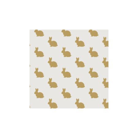 Duni Servetten Golden Bunny 24cm | Duni
