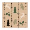 Duni Servetten Natural Yuletid 24x24cm | Duni