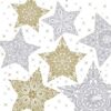 Duni Servetten Snowstars White 24 X 24 Cm |
