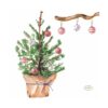 Duni Servetten Tree and Baubles 24x24cm | Duni