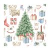 Duni Servetten Tree and Gift 33x33cm | Duni
