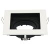 Durham LED Inbouwspot Vierkant - Kantelbaar armatuur - 10x10 cm - GU10 Fitting incl. lamphouder - IP20 - Wit | HOFTRONIC