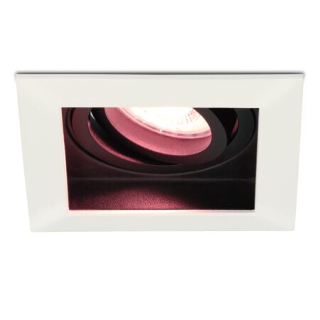 Durham smart inbouwspot vierkant - Wifi + Bluetooth - RGBWW - GU10 - Kantelbaar - Google Home