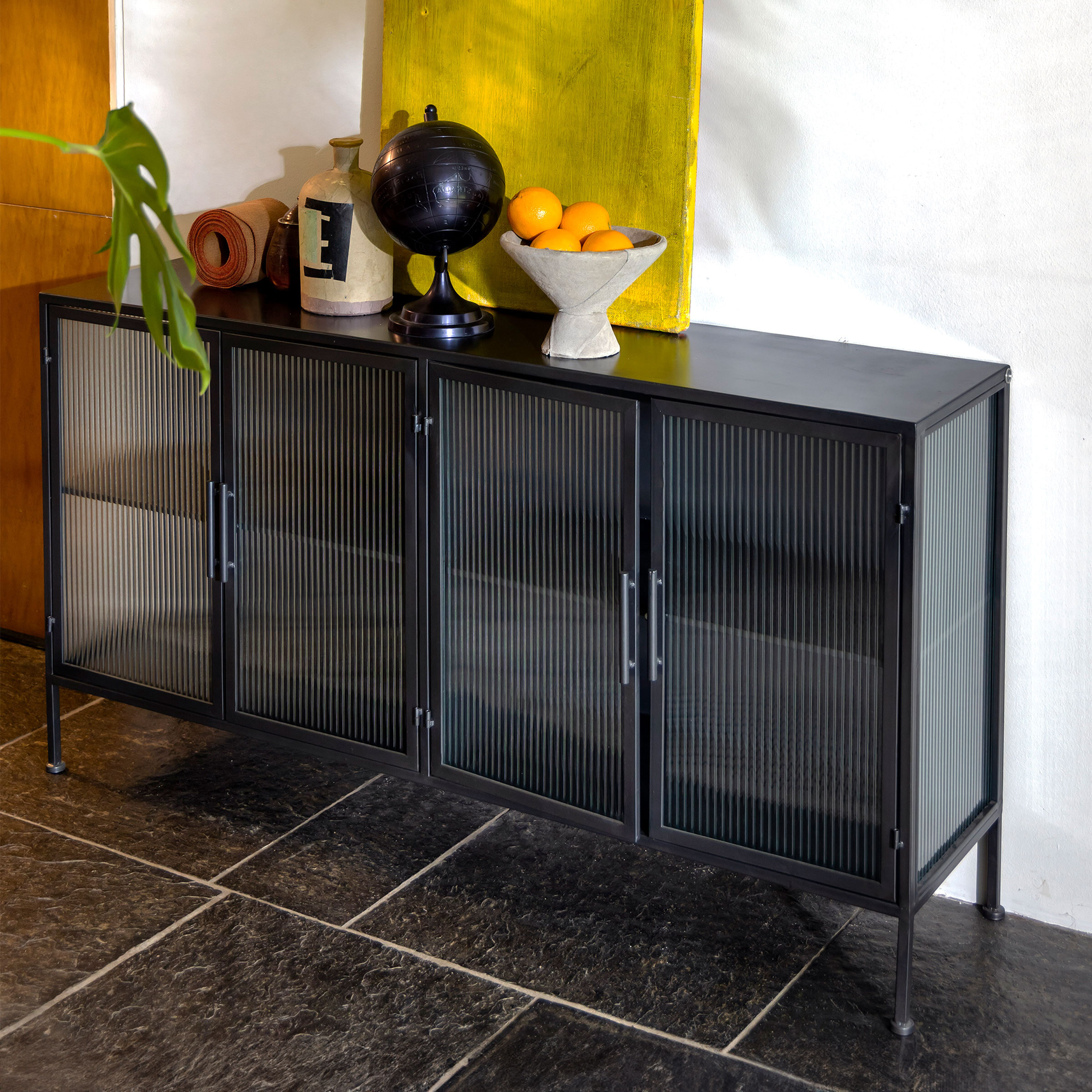 Dutchbone Dressoir Boli 150cm - Zwart | Dutchbone