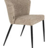 Dutchbone Eetkamerstoel Georgia Chenille - Bruin | Dutchbone