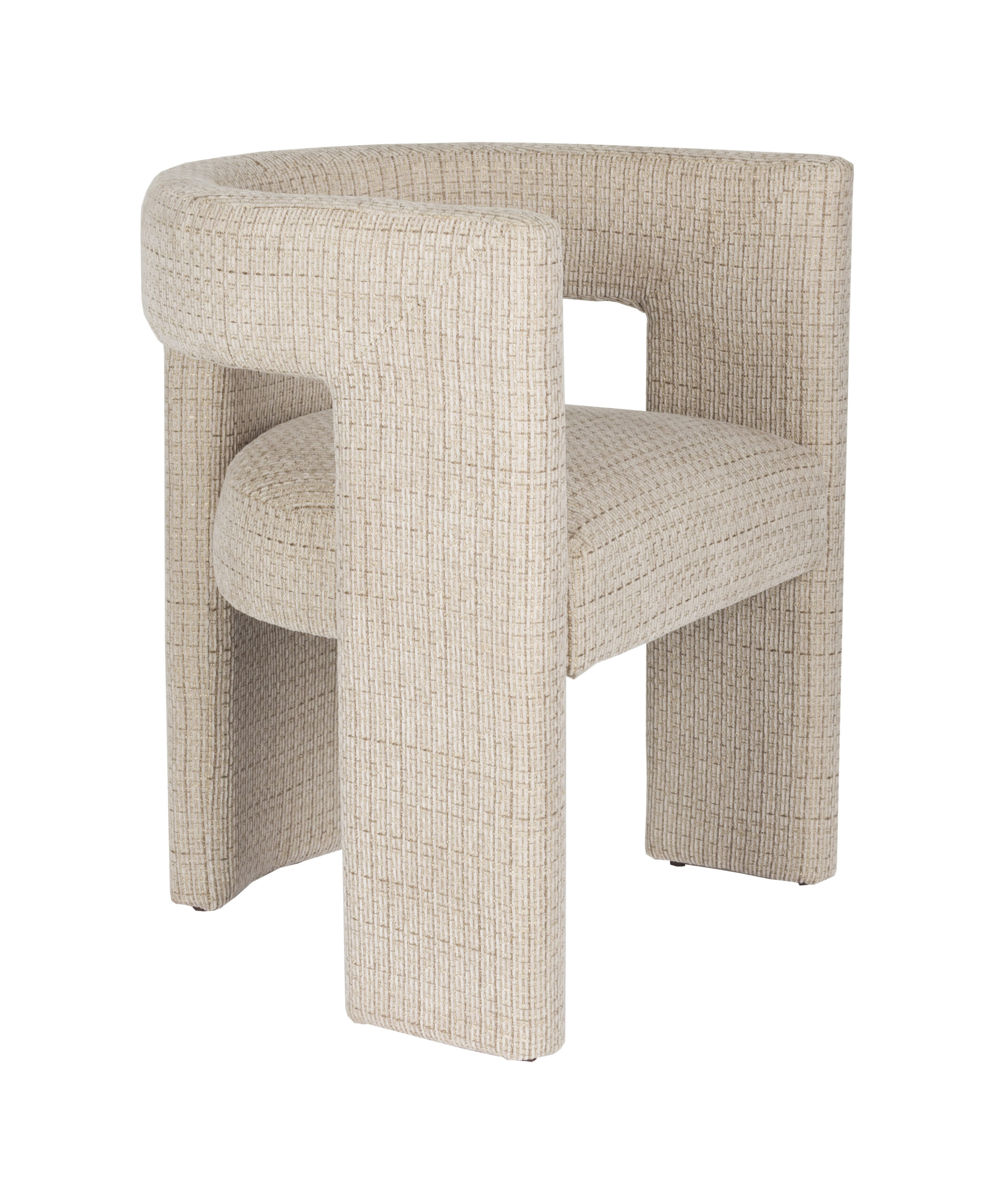 Dutchbone Eetkamerstoel Medina Geweven stof - Beige | Dutchbone