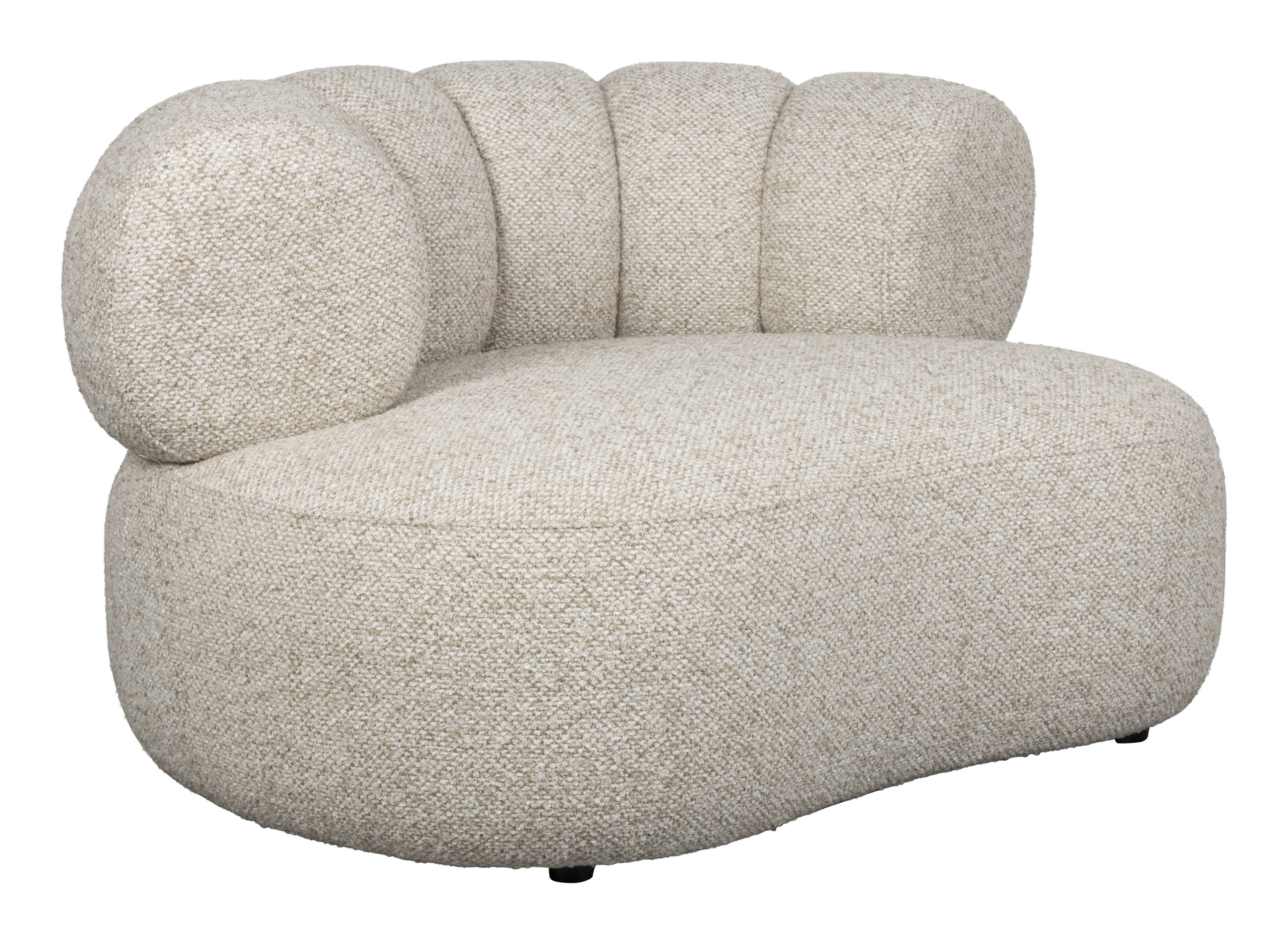 Dutchbone Fauteuil Duvane Bouclé - Beige | Dutchbone