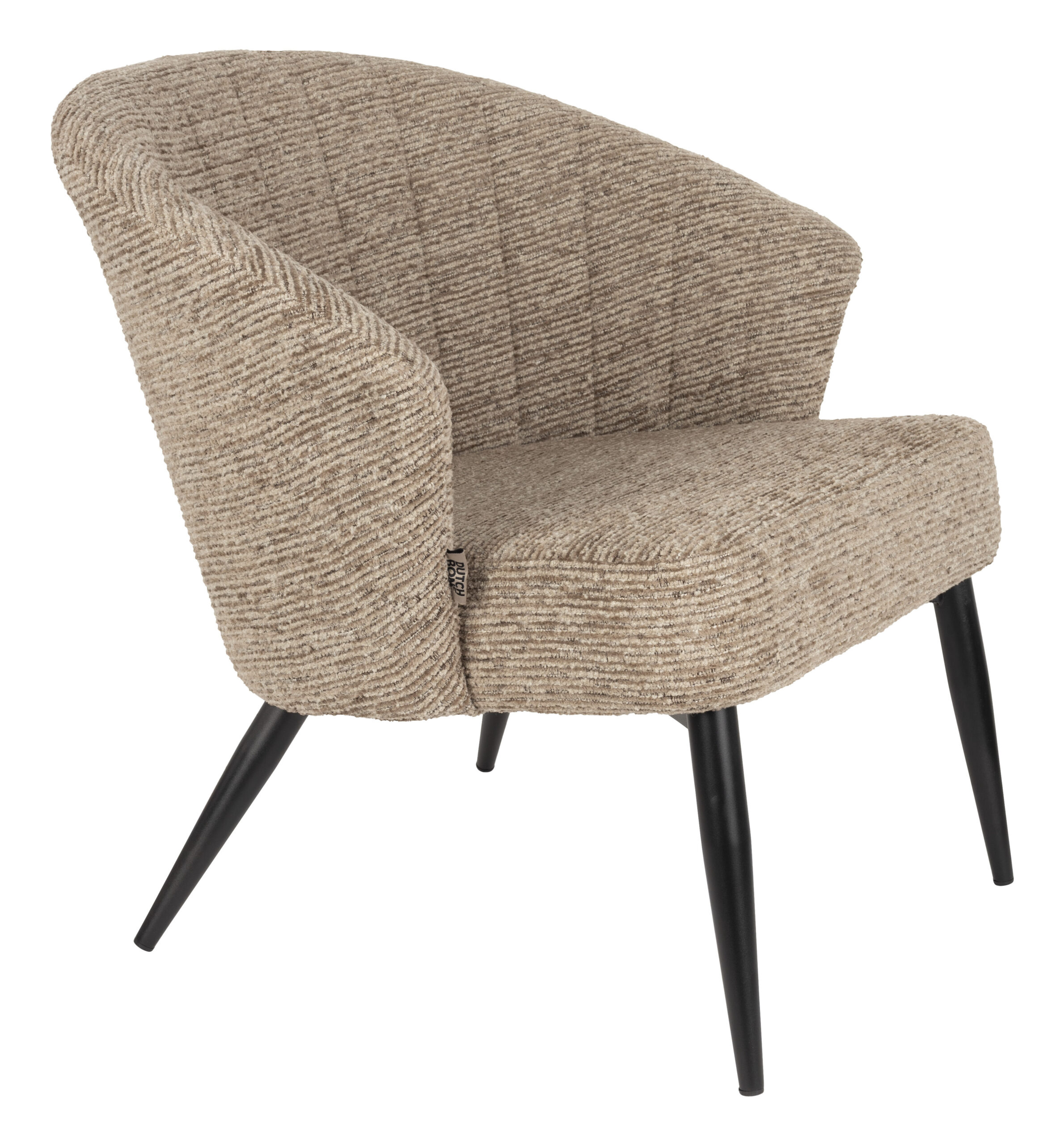 Dutchbone Fauteuil Georgia Chenille - Bruin | Dutchbone