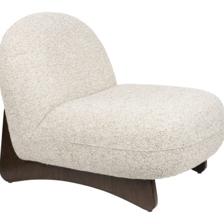 Dutchbone Fauteuil Loom Bouclé en hout - Beige | Dutchbone