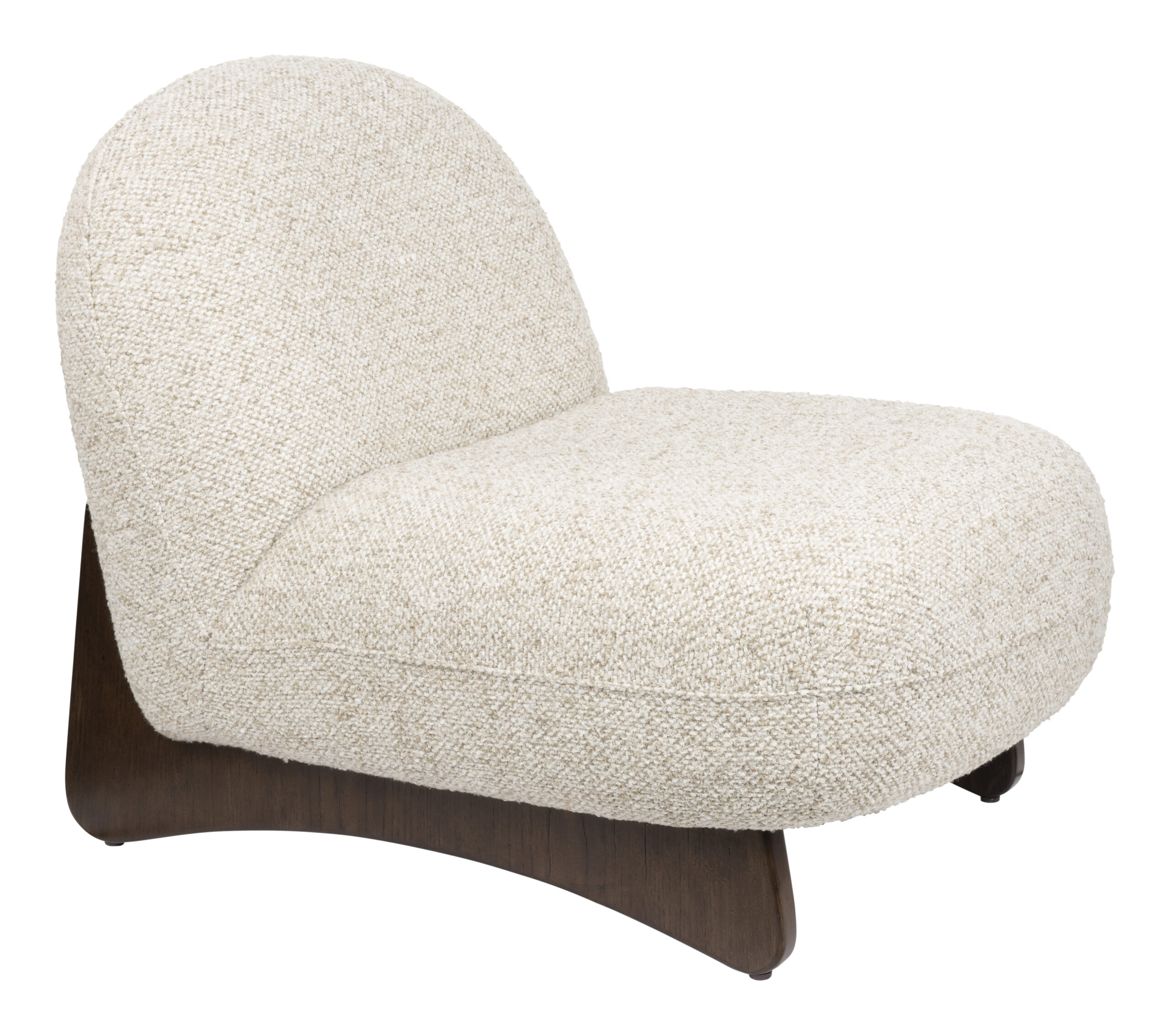Dutchbone Fauteuil Loom Bouclé en hout - Beige | Dutchbone
