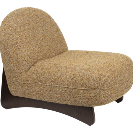 Dutchbone Fauteuil Loom Bouclé en hout - Bruin | Dutchbone