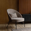 Dutchbone Fauteuil Rodin Essenhout en stof - Beige - Japandi | Dutchbone