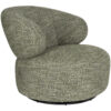 Dutchbone Fauteuil Walter Grof geweven stof - Groen | Dutchbone