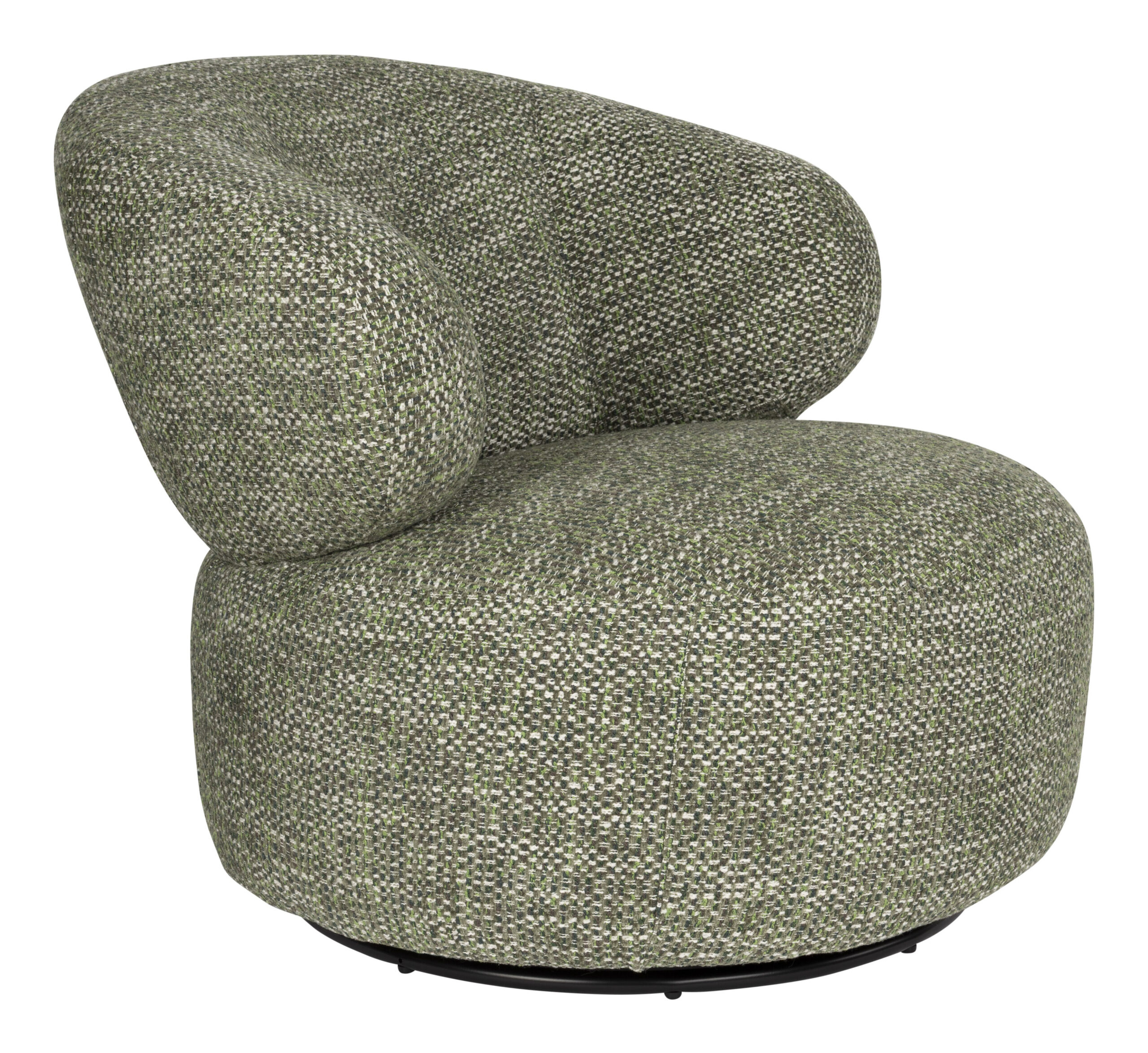Dutchbone Fauteuil Walter Grof geweven stof - Groen | Dutchbone