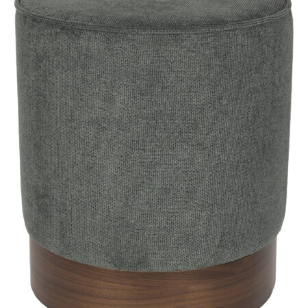 Dutchbone Hocker Bellevue Geweven stof en hout - Groen | Dutchbone