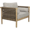Dutchbone Loungestoel Oasis Acaciahout en touw - Naturel | Dutchbone