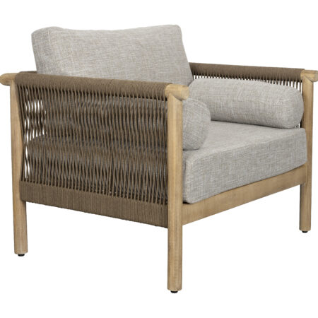 Dutchbone Loungestoel Oasis Acaciahout en touw - Naturel | Dutchbone
