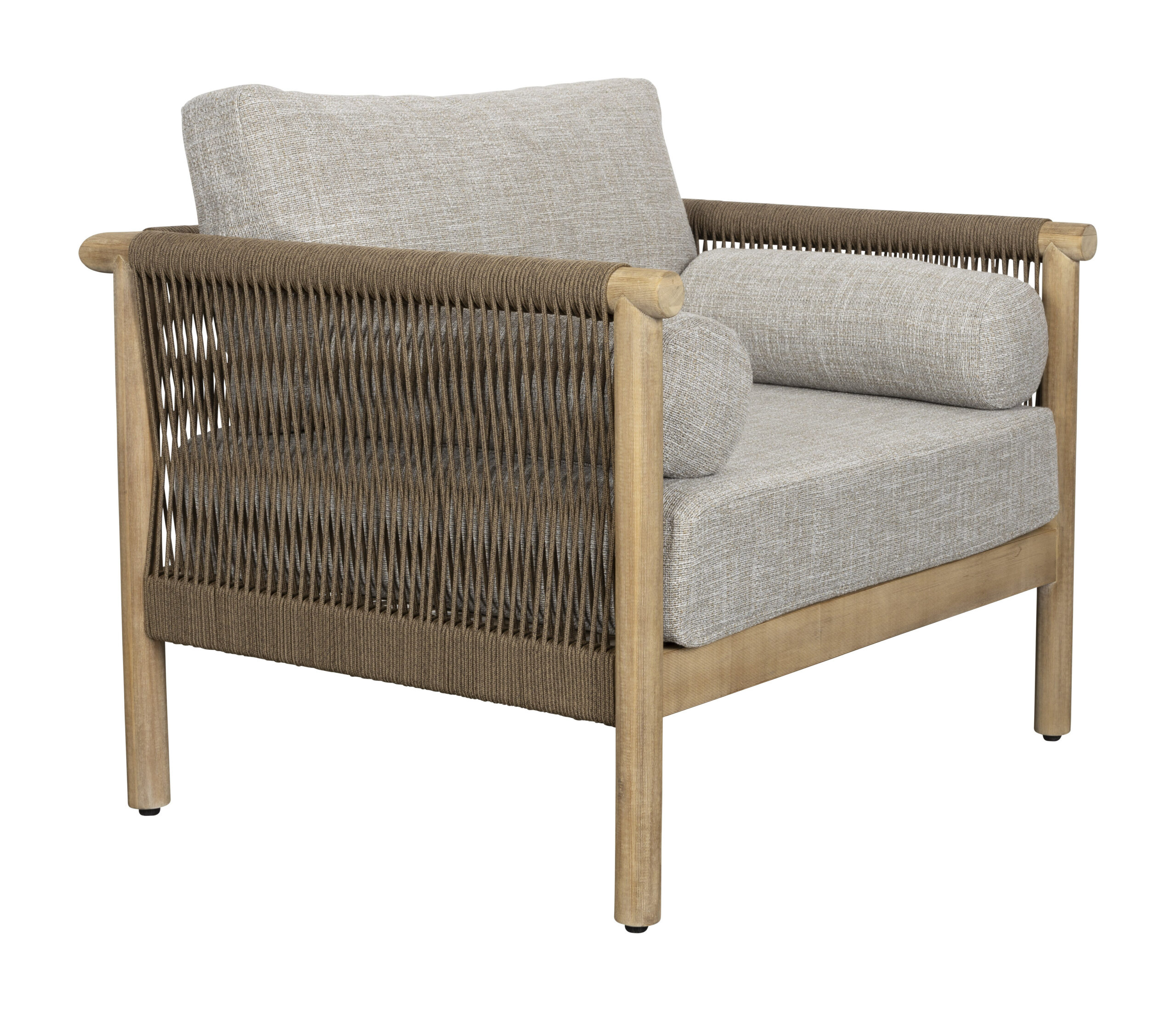 Dutchbone Loungestoel Oasis Acaciahout en touw - Naturel | Dutchbone