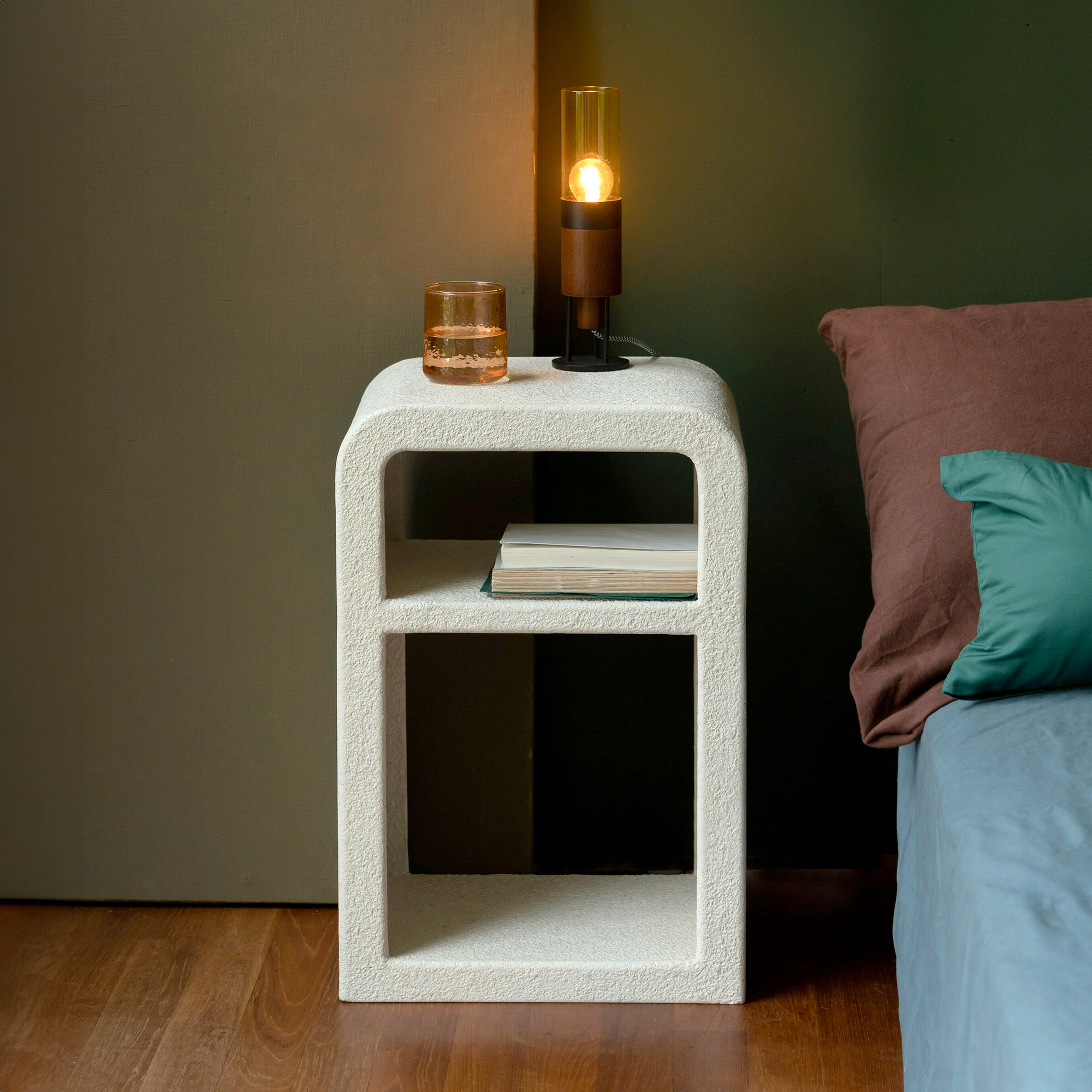 Dutchbone Nachtkastje Veda 30 x 40cm - beige | Dutchbone