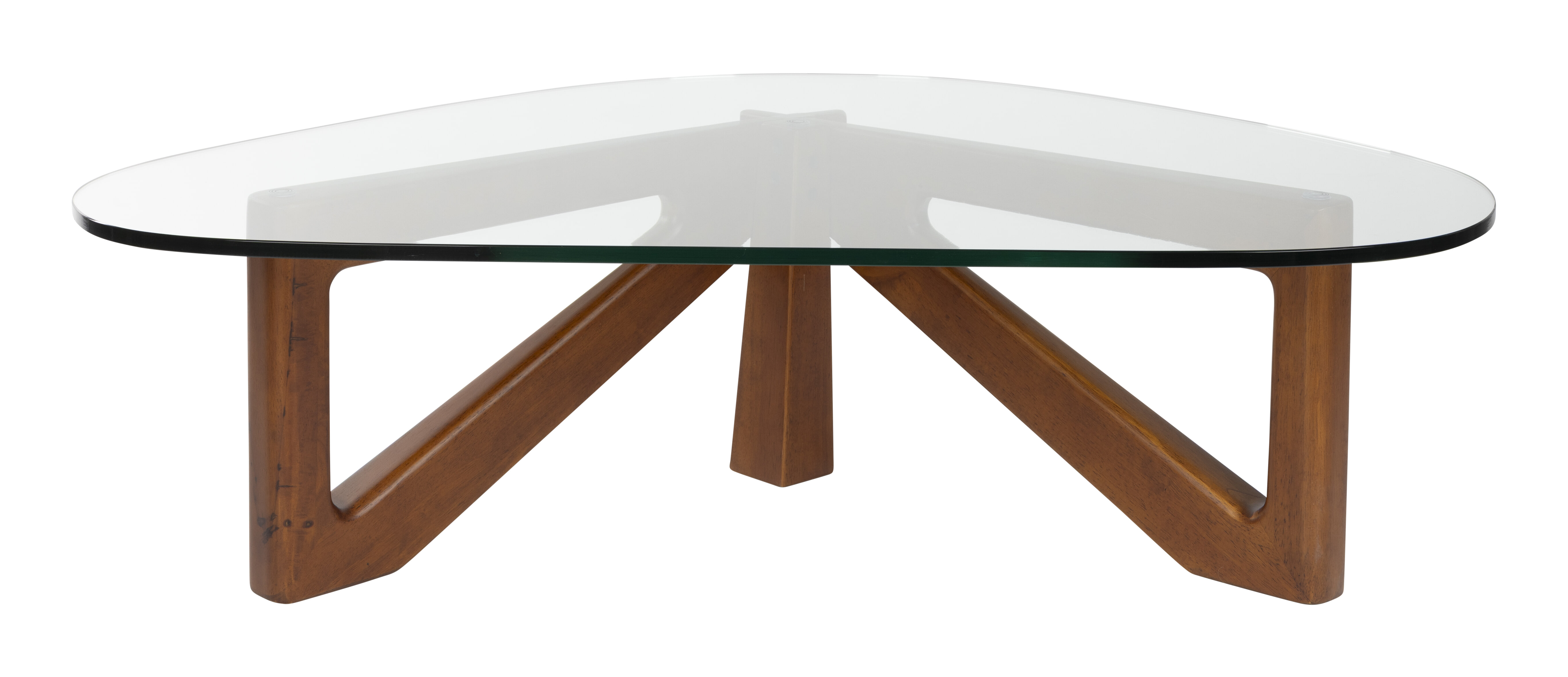 Dutchbone Organische Salontafel Norwin Glas en hout